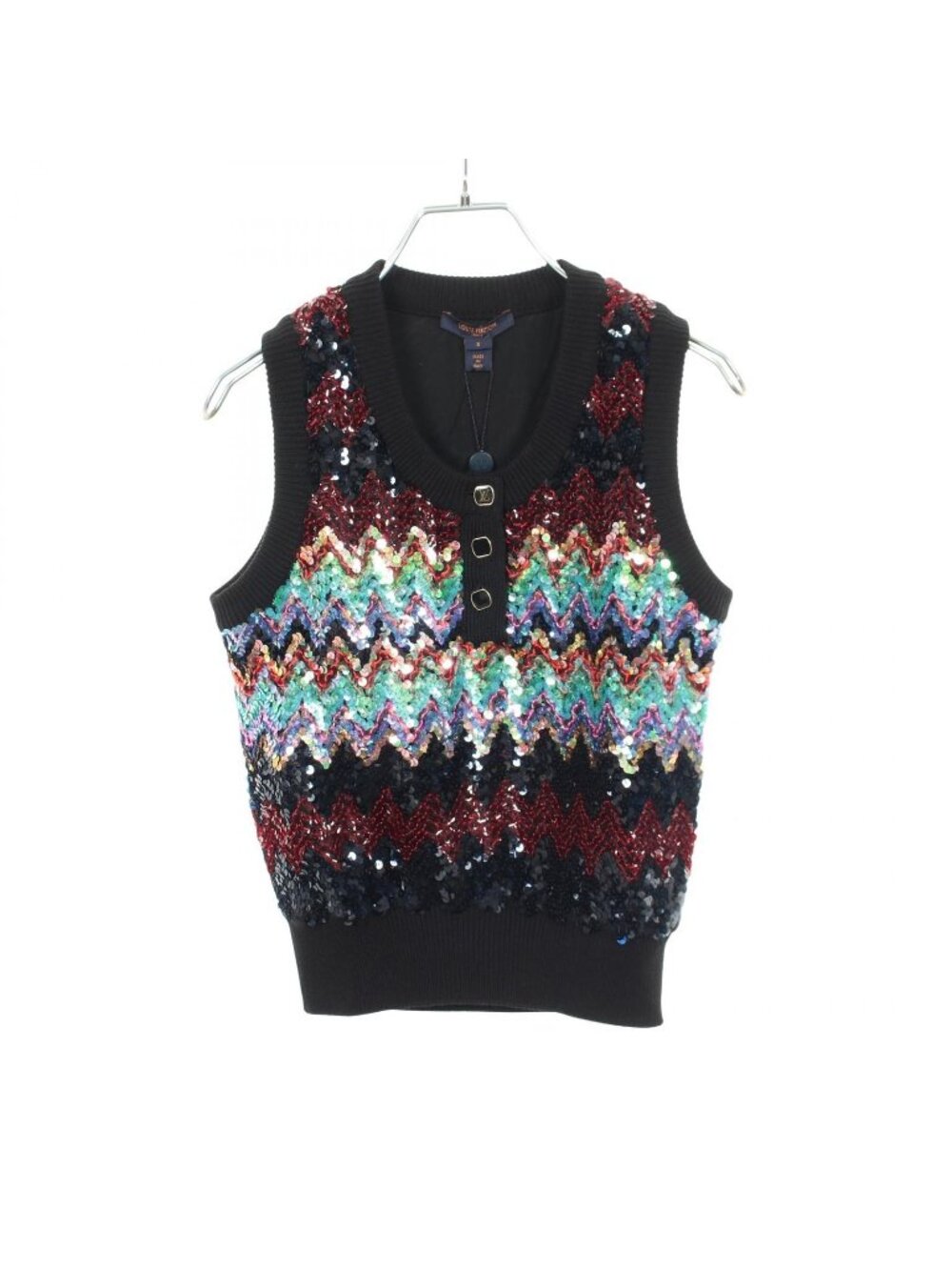 Louis Vuitton Vest Sequin Knit Wool